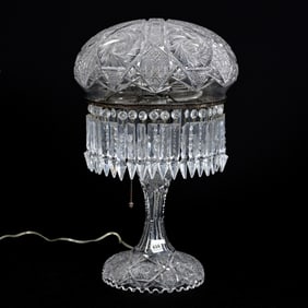 Table Lamp, Mushroom Shade, ABCG