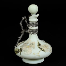 Cruet Bottle, Unmarked C.F. Monroe Art Glass