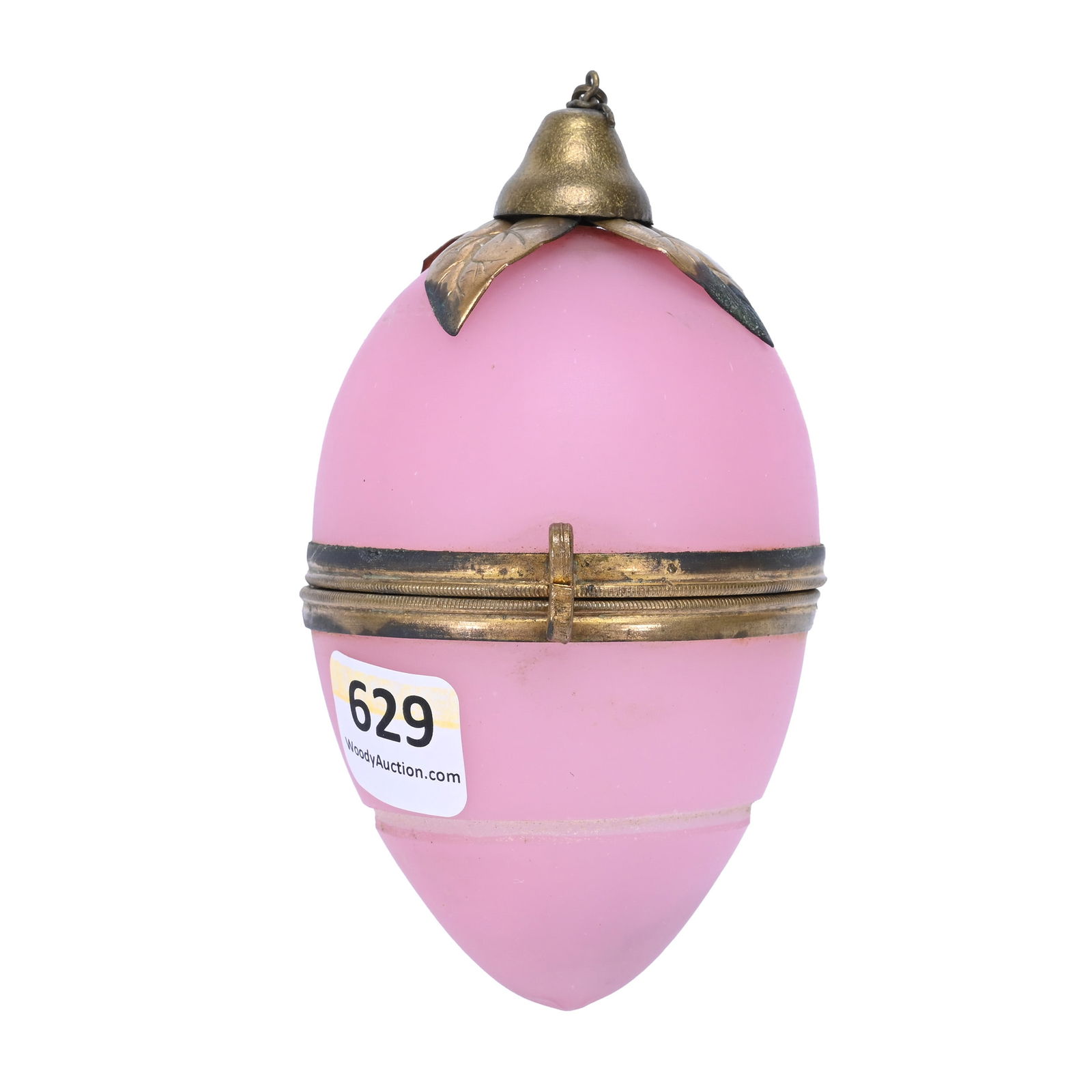 Jewel Box, Pink French Opaline Art Glass (1 of 2)