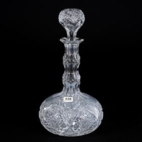 Decanter, American Brilliant Cut Glass