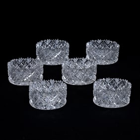 (6) Oval Salt Dips, ABCG, Venetian By Straus