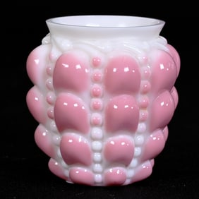 Toothpick Holder, Pink Guttate