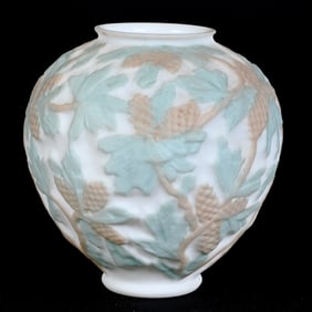 Vase, Pinecone Pattern By Phoenix/Consolidated