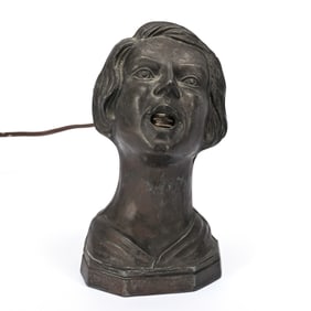 Figural Cigar Lighter, Art Deco Woman