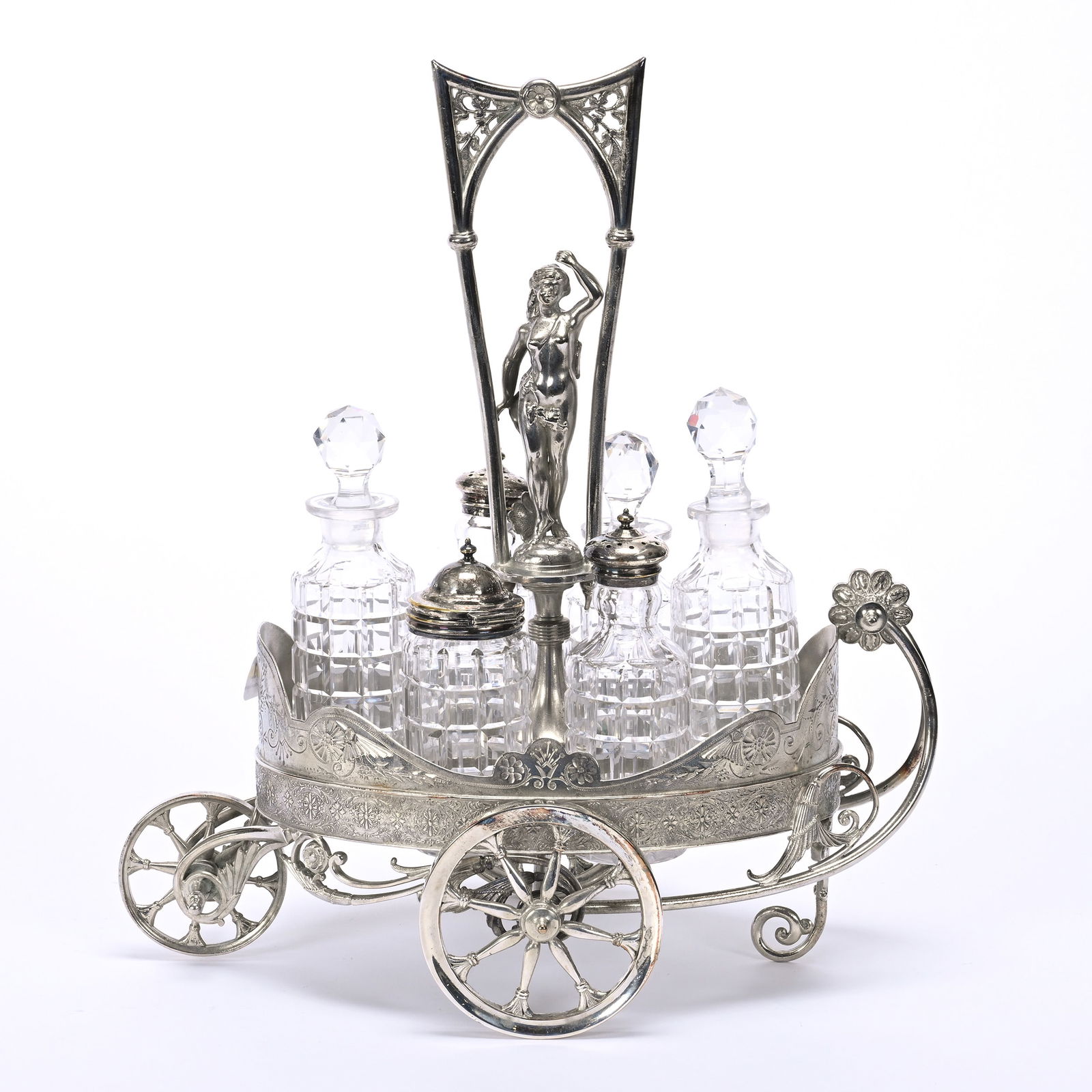 Figural Castor Set, Six Bottles (1 of 6)