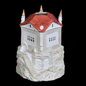 Bisque Candle Lamp, Figural