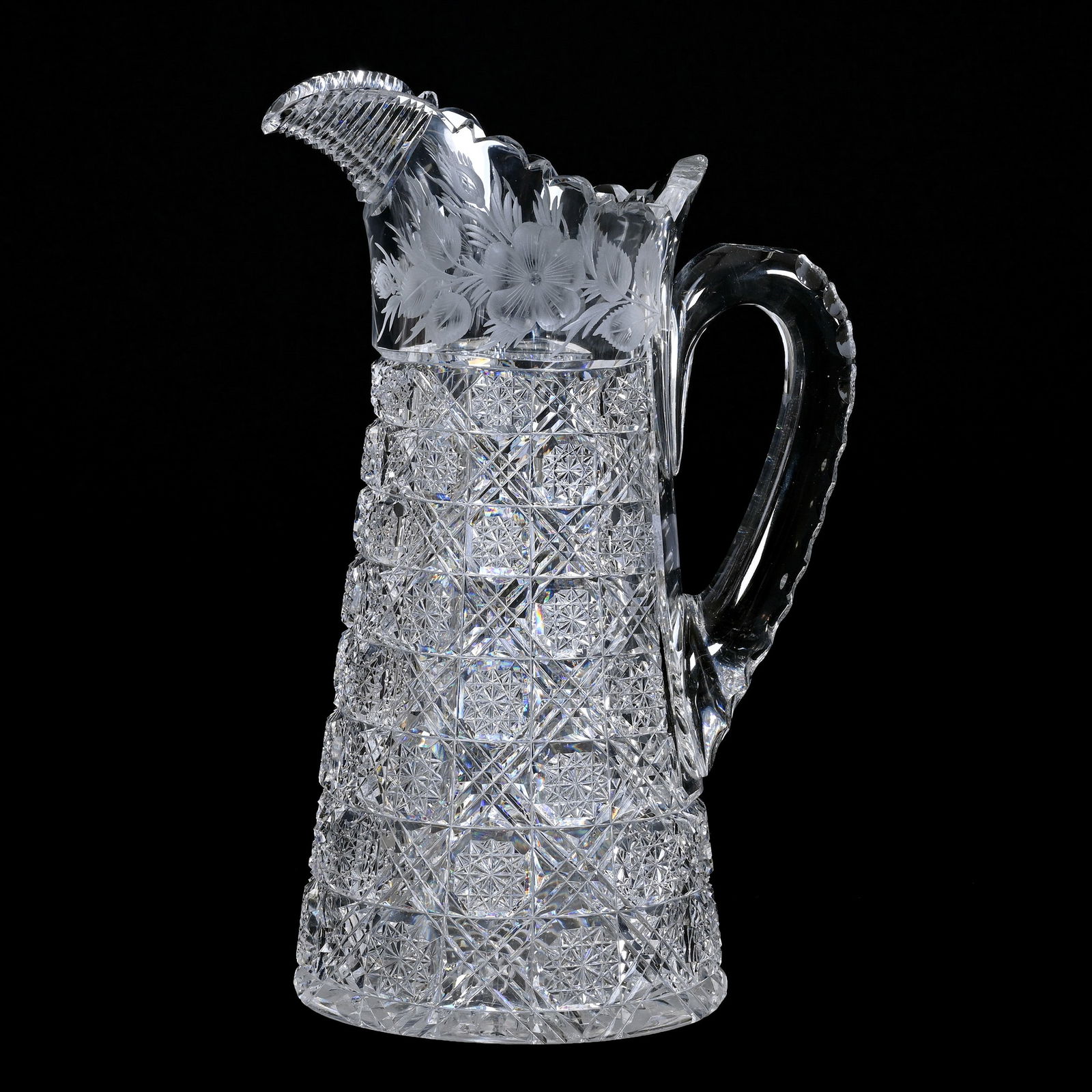 Pitcher, ABCG, Diana Pattern By Hunt Cut Glass (1 of 5)
