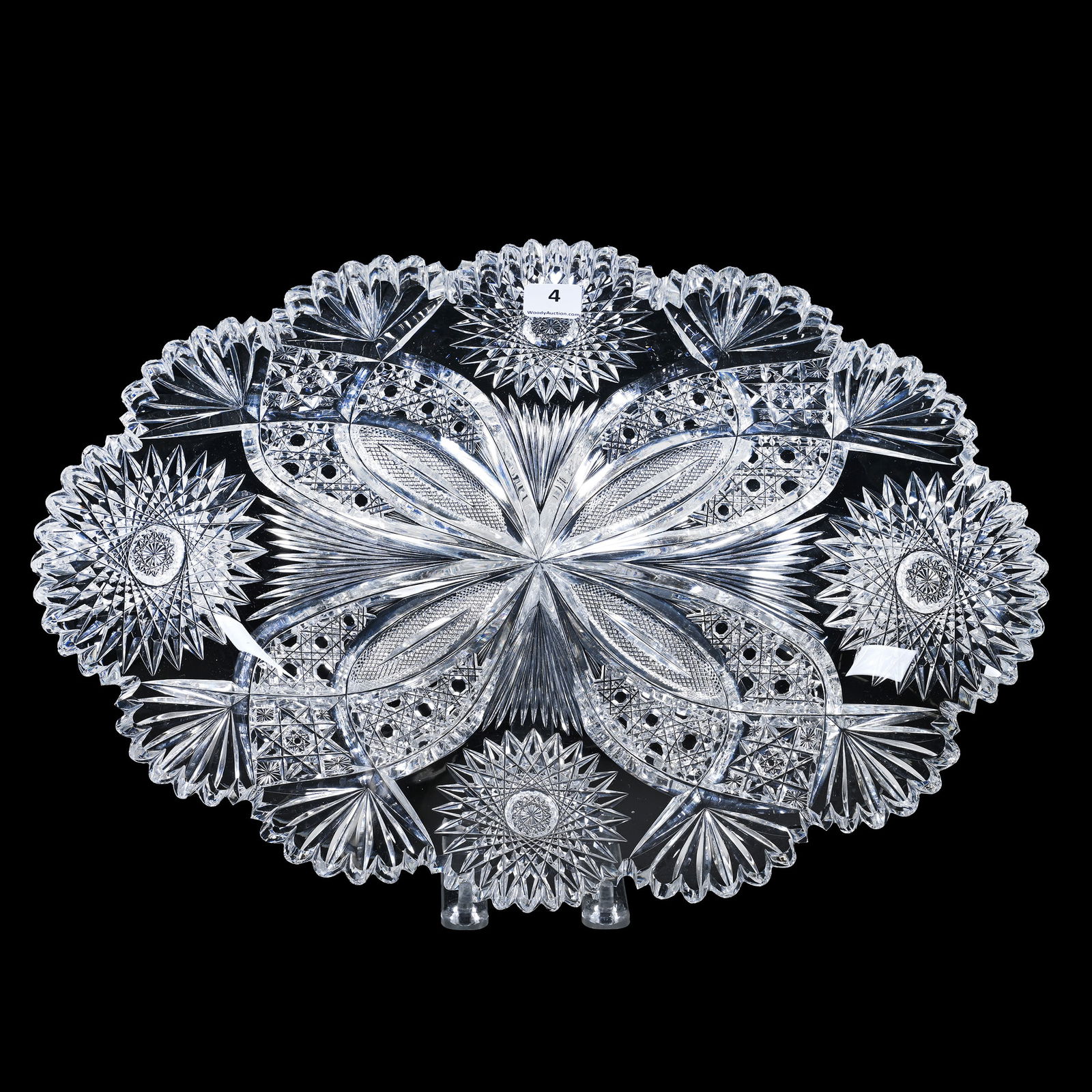 Ice Cream Tray, ABCG, Signed Hawkes Chrysanthemum (1 of 2)