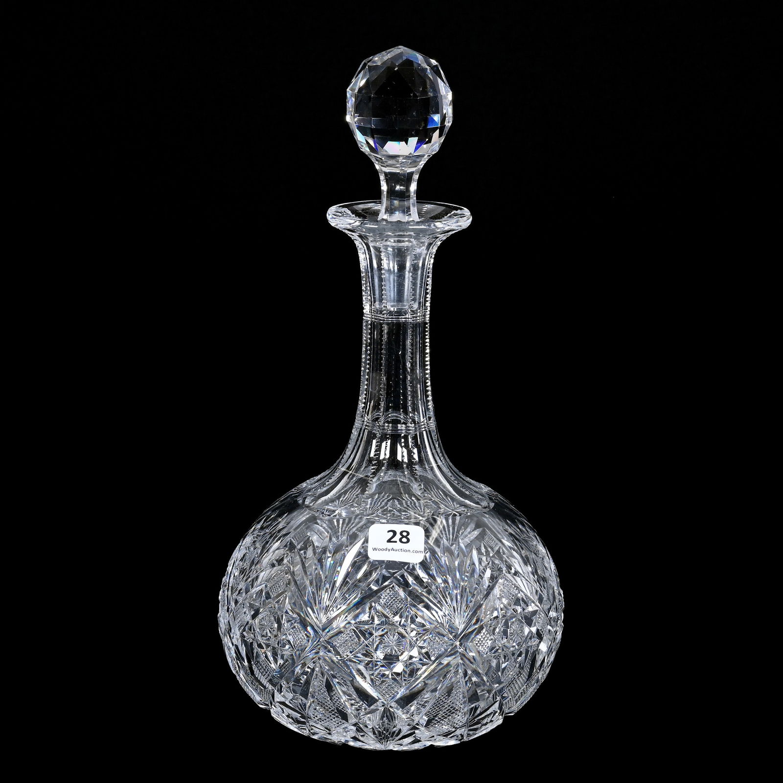 Decanter, ABCG, Marlboro Pattern By Dorflinger (1 of 3)