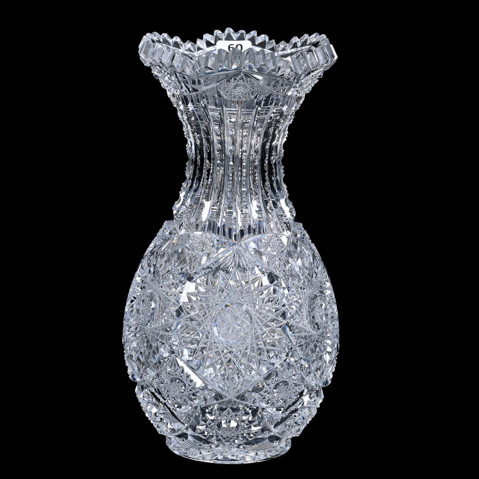 Vase, ABCG, Festoon Pattern By Hawkes (1 of 3)