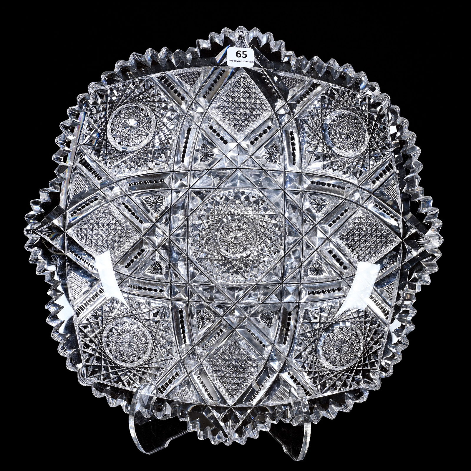 Round Tray, ABCG, Signed Libbey Somerset Pattern (1 of 2)