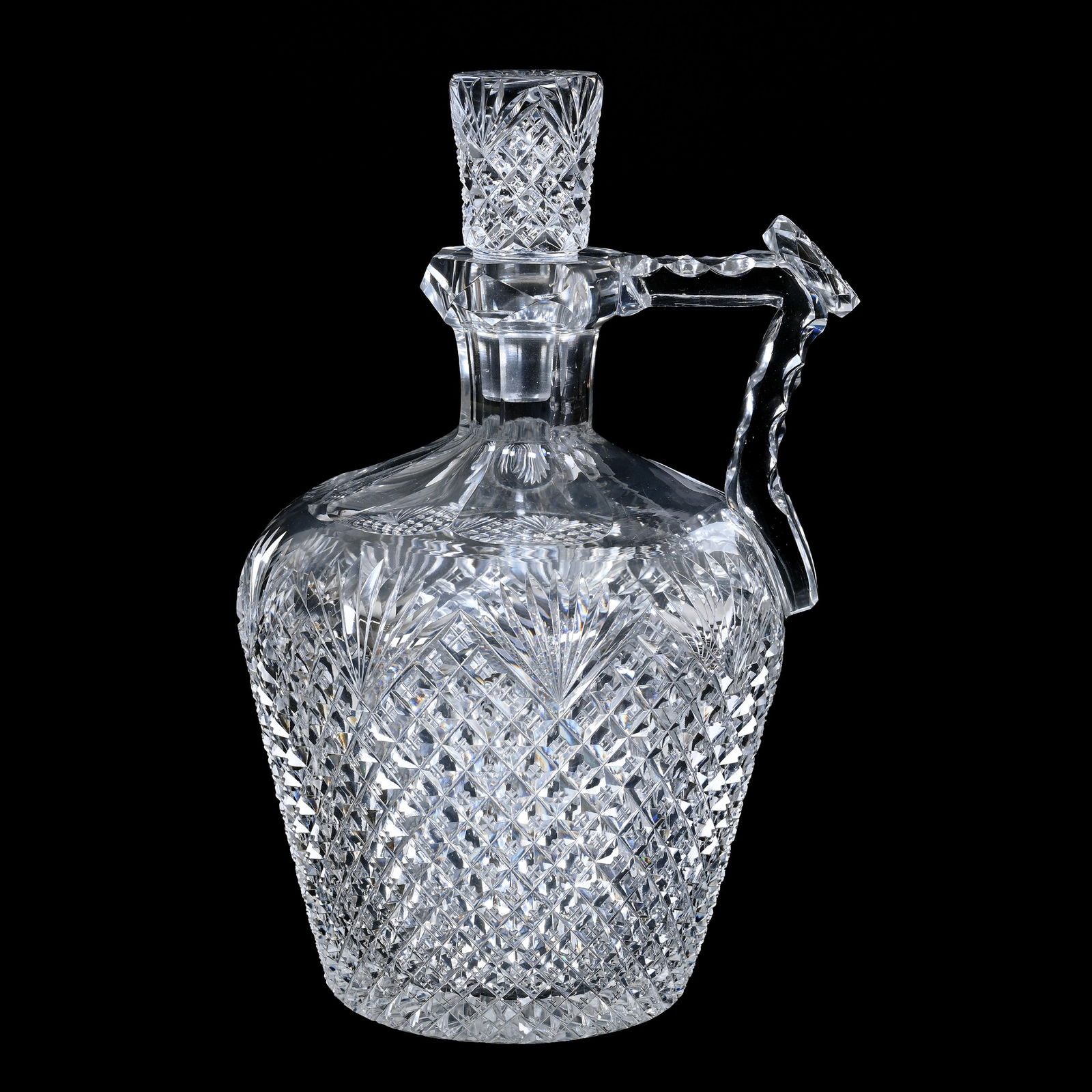 Whiskey Jug, American Brilliant Cut Glass (1 of 3)
