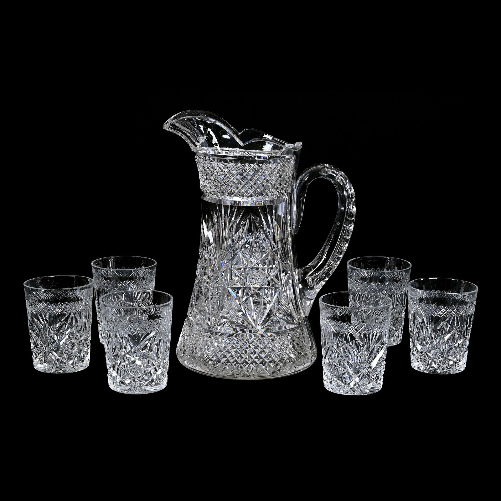 Water Set, ABCG, Signed Hawkes Doris Pattern (1 of 3)