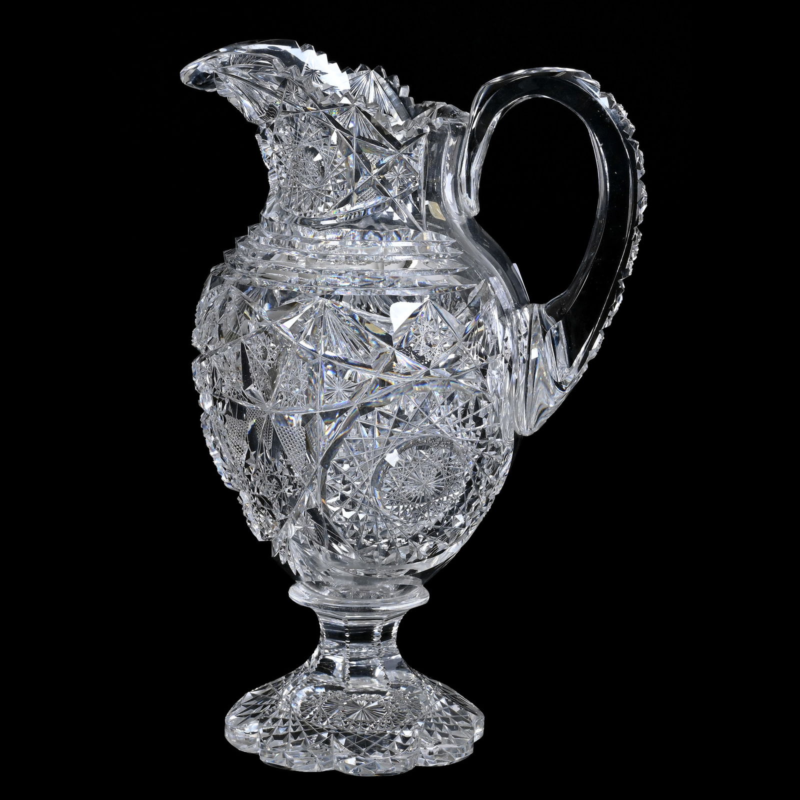 Pedestal Pitcher, ABCG, Mercedes Pattern By Clark (1 of 3)