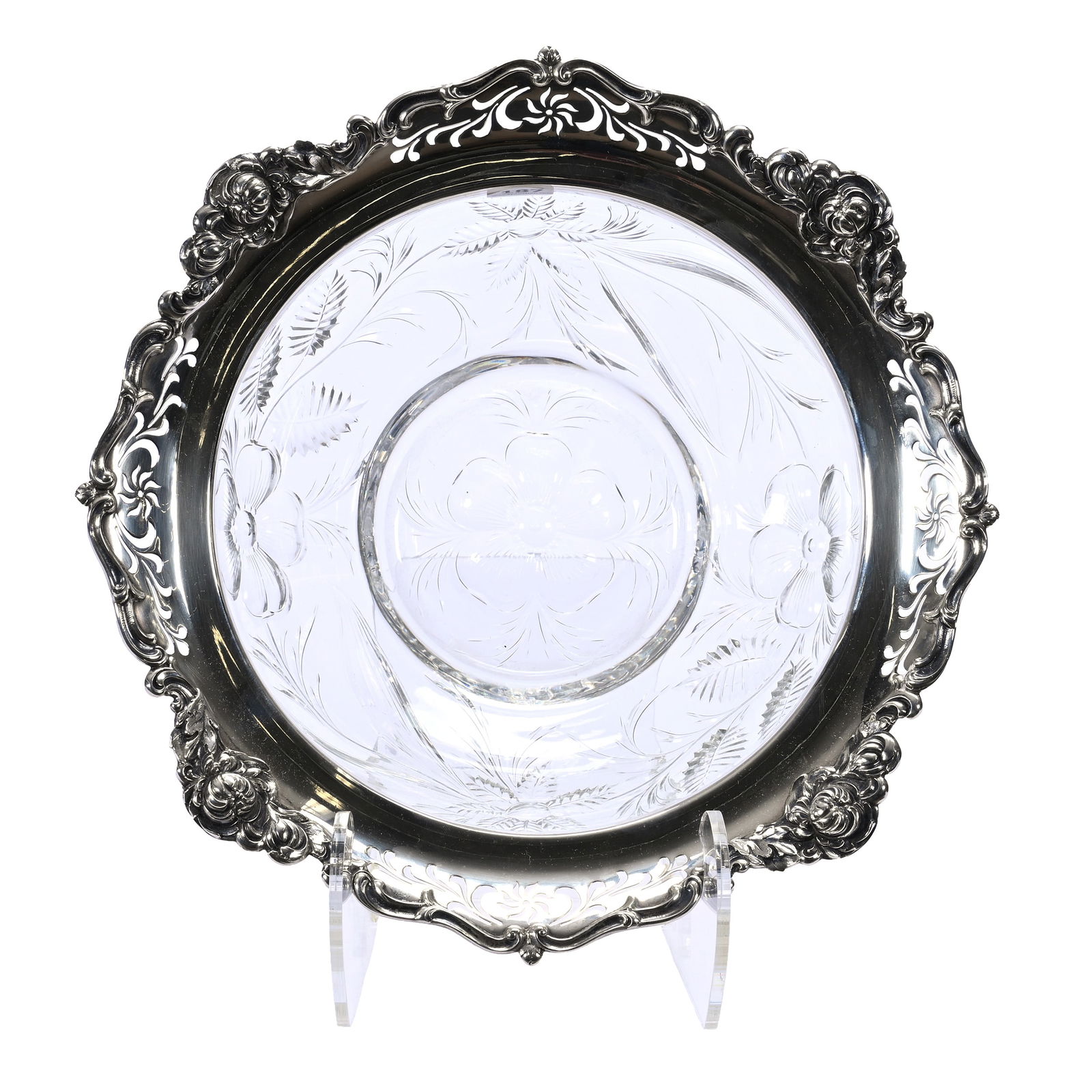 Bowl, ABCG, Signed Hawkes Gravic Glass (1 of 5)