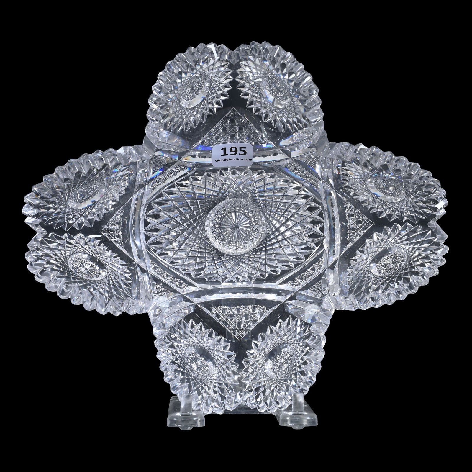 Bowl, Blown Mold, American Brilliant Cut Glass (1 of 3)