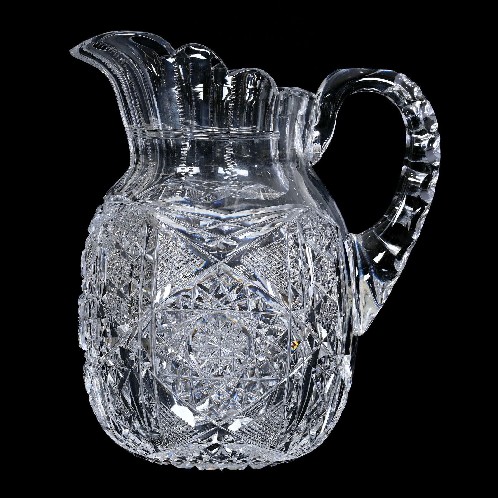 Pitcher, ABCG, Signed Clark Genoa Pattern (1 of 3)