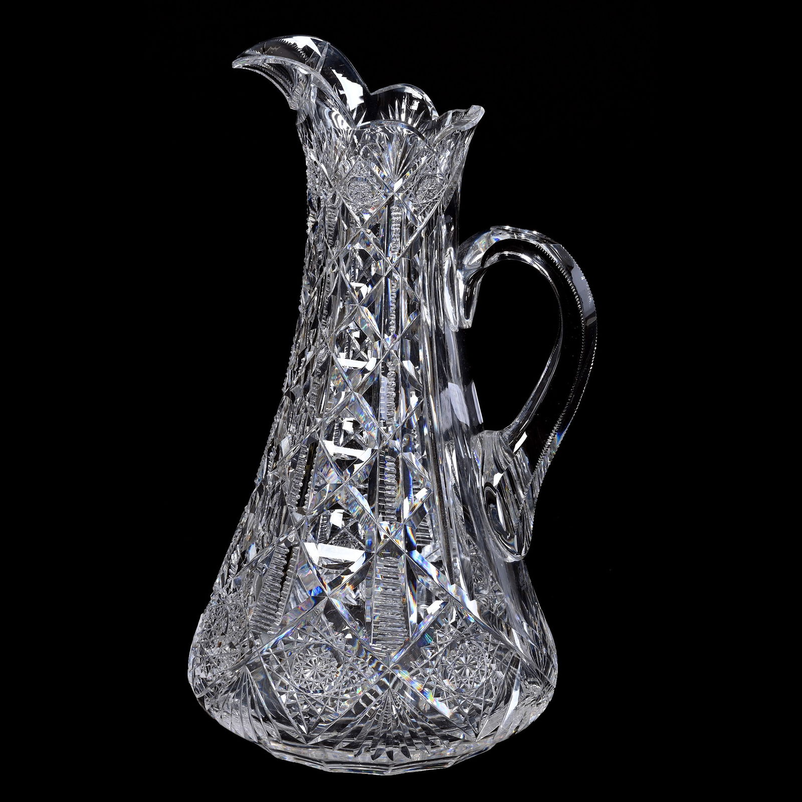 Claret Pitcher, ABCG, Signed Hawkes Navarre Pattern (1 of 3)