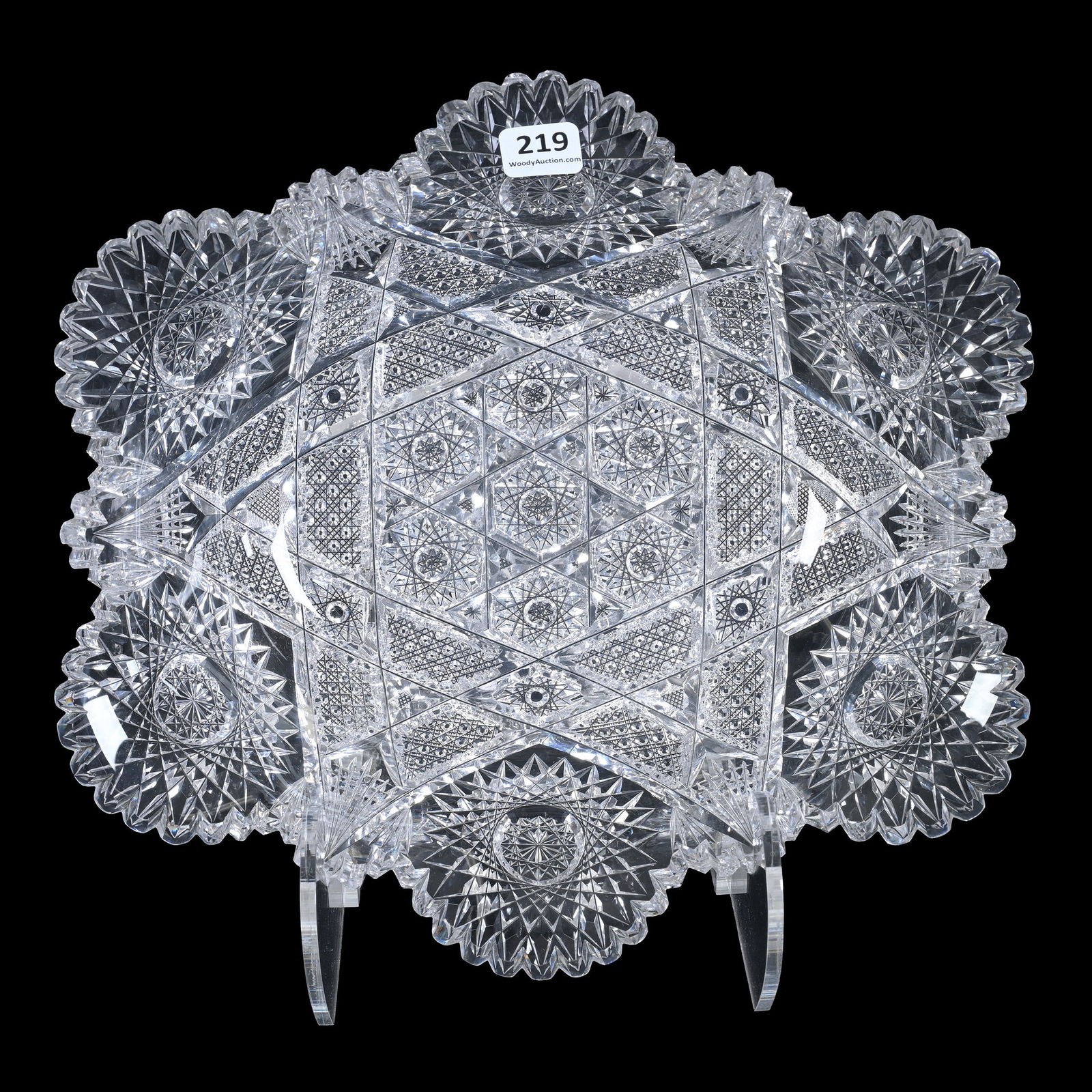 Oblong Bowl, American Brilliant Cut Glass (1 of 2)