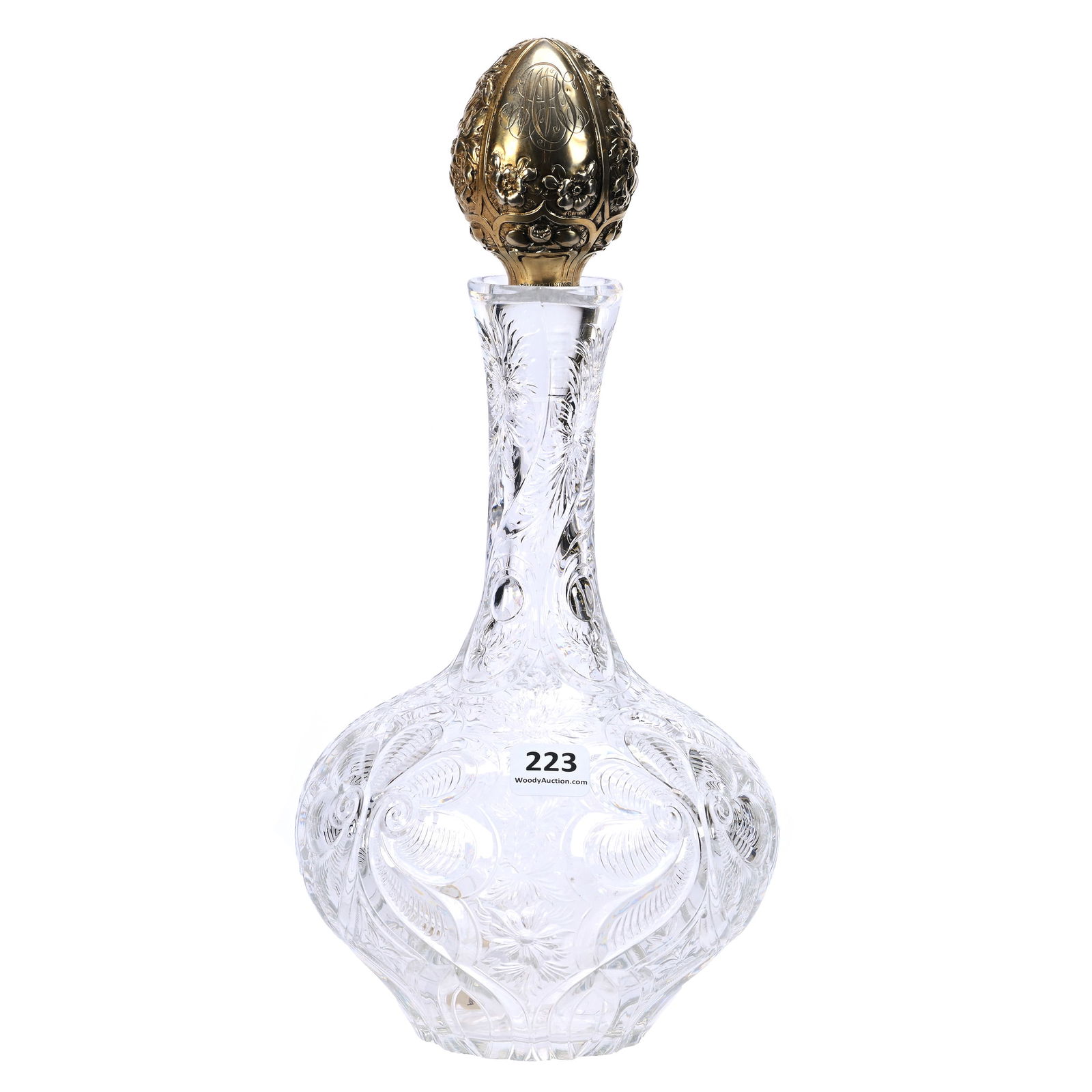 Decanter, ABCG, Rock Crystal "Finger" Type Pattern (1 of 5)