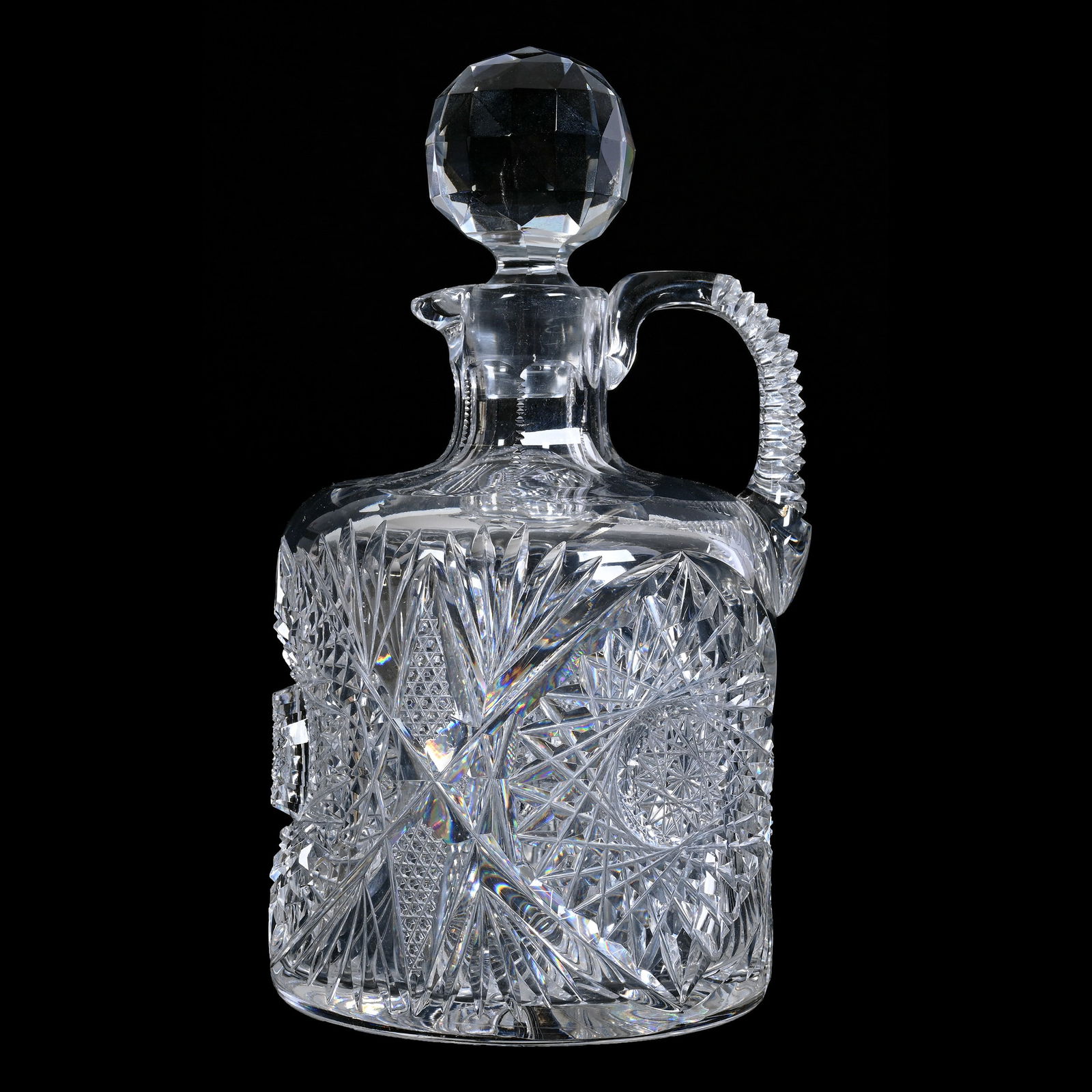 Whiskey Jug, Quaker City, Coral Pattern, ABCG (1 of 3)