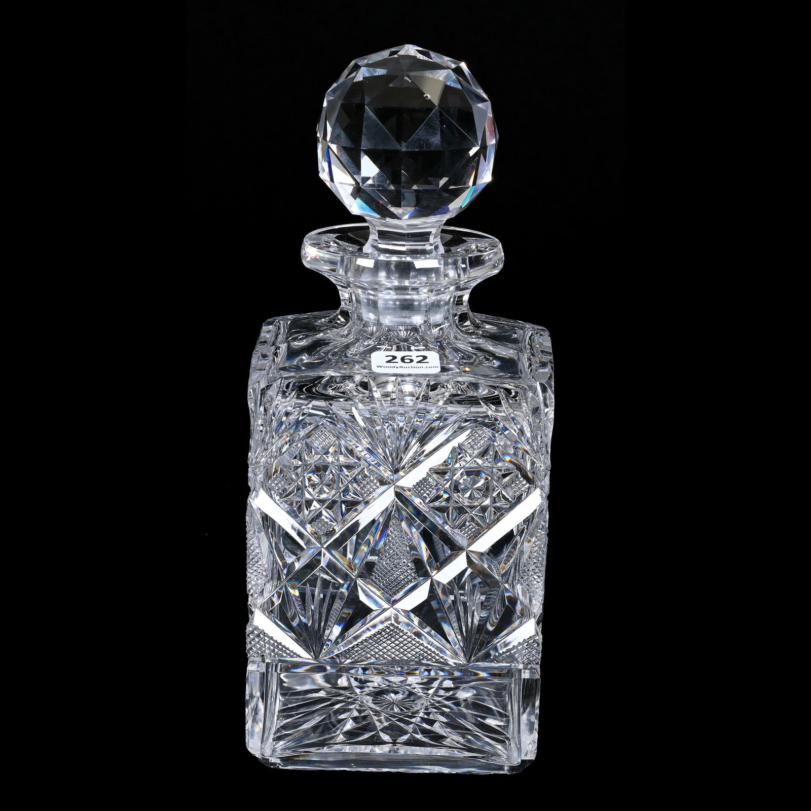 Square Decanter, ABCG, Marlboro Pattern By Dorflinger (1 of 4)