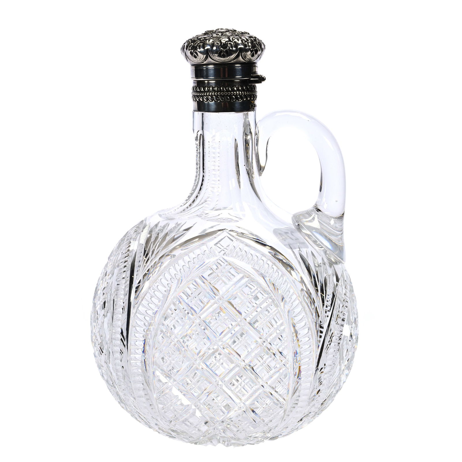 Ovoid Whiskey Jug, American Brilliant Cut Glass (1 of 5)