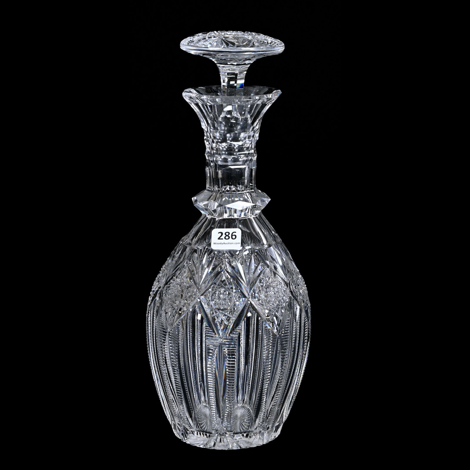 Decanter, ABCG, Signed Hawkes Brunswick Pattern (1 of 3)