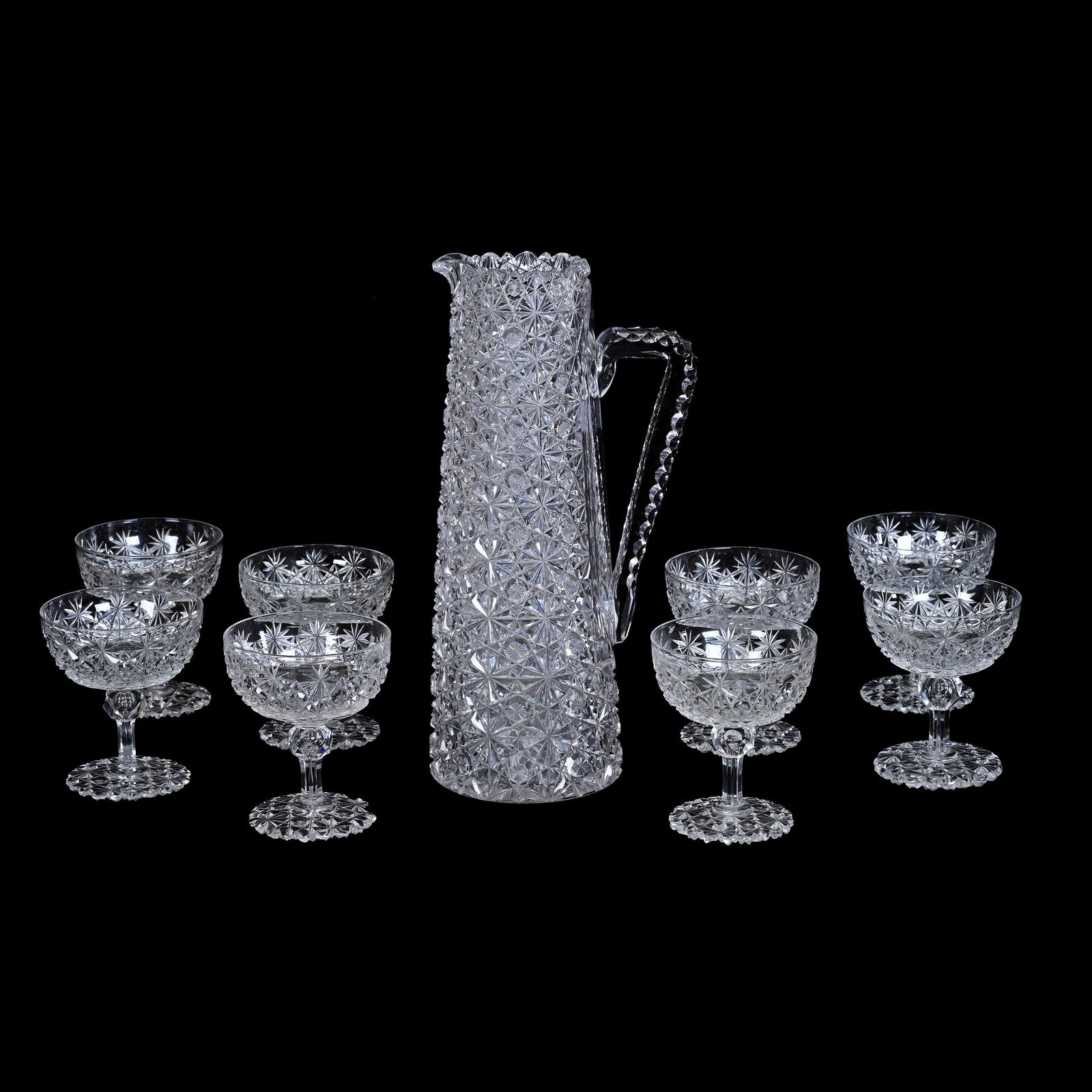 Champagne Set, ABCG, Russian Pattern, Star Cut Buttons (1 of 3)