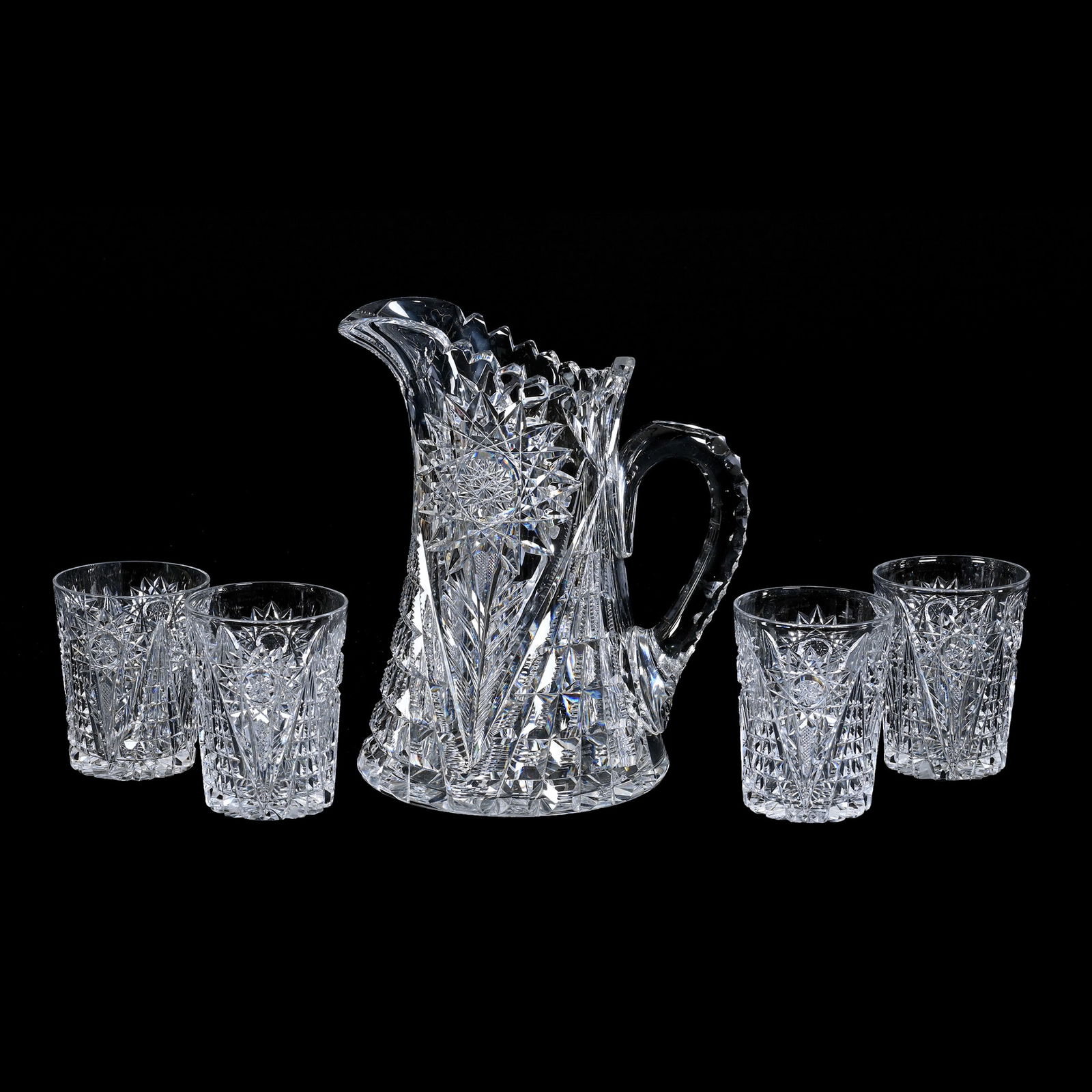 Water Set, ABCG, Signed Libbey Pattern #47 (1 of 4)