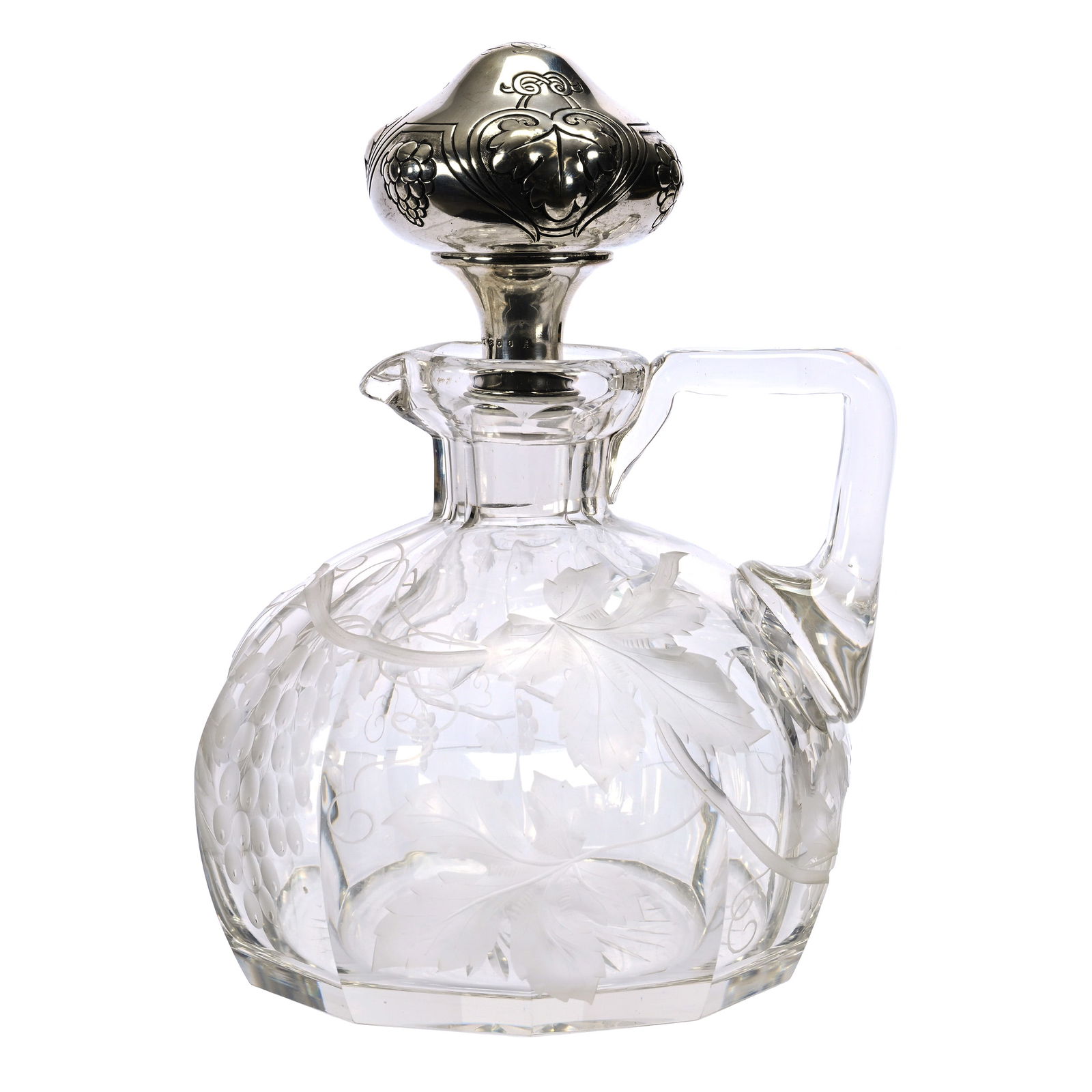 Ship's Decanter, ABCG, Flute & Engraved Vintage (1 of 5)