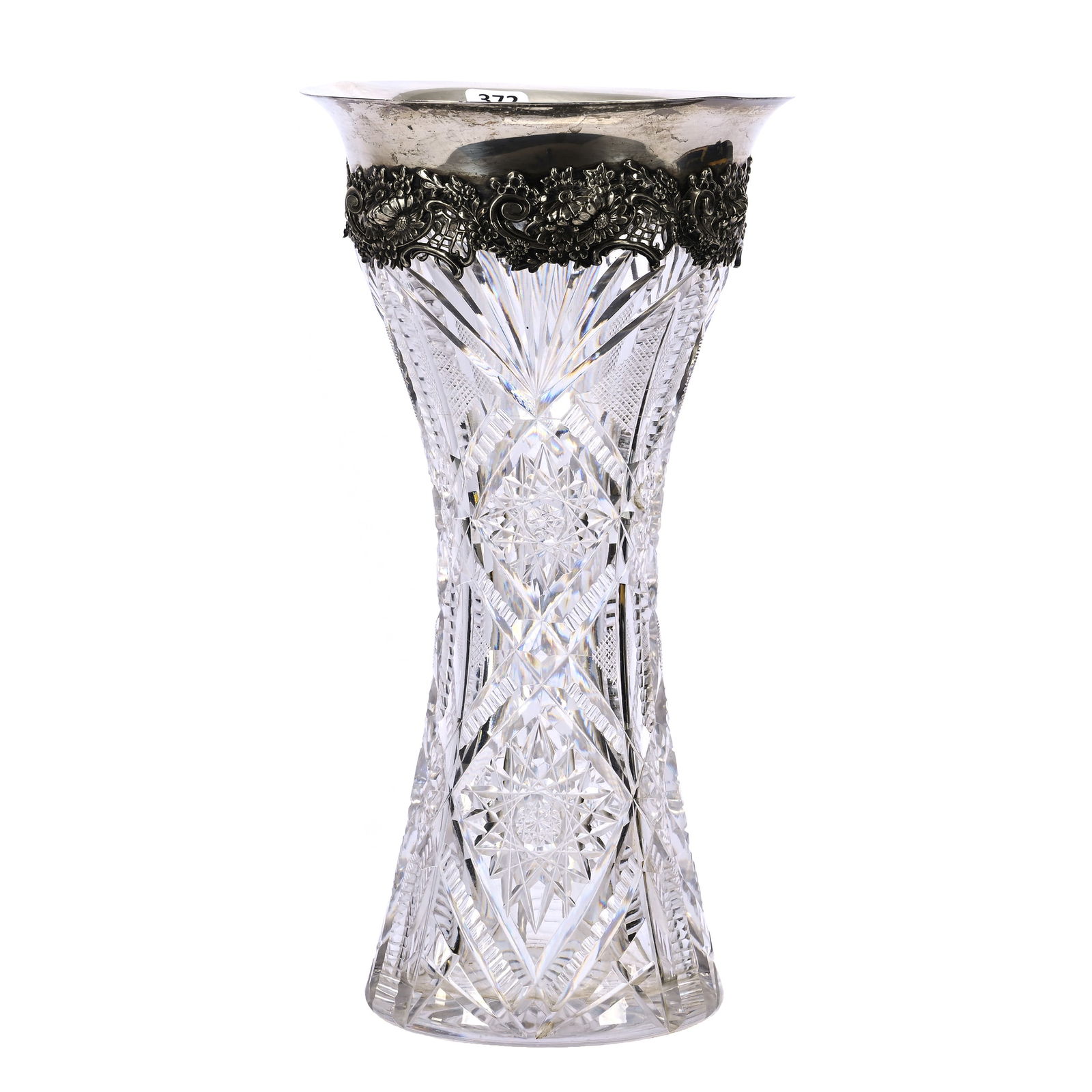 Corset Vase, ABCG, Sterling Rim (1 of 5)