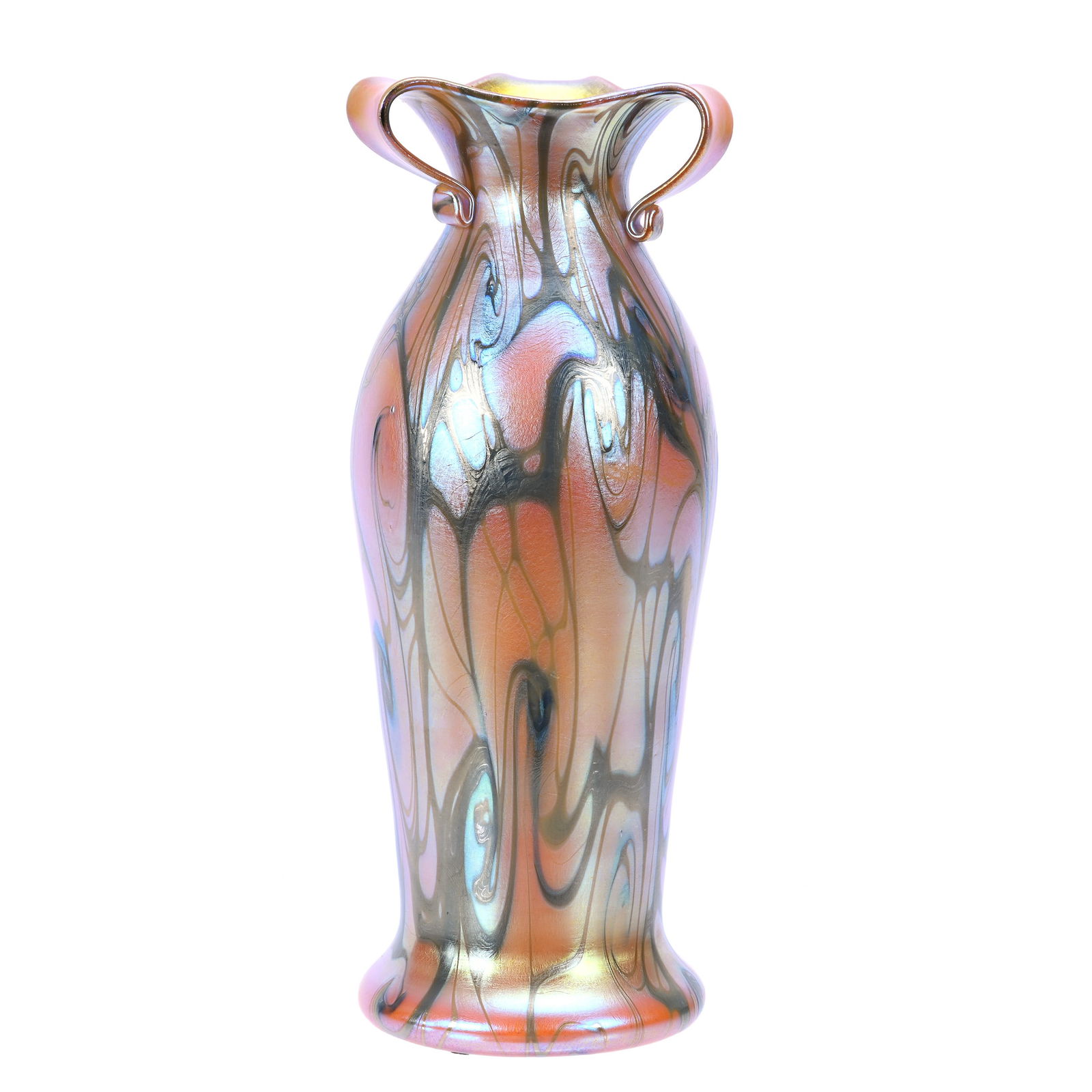 Vase Signed Quezal Art Glass (1 of 3)