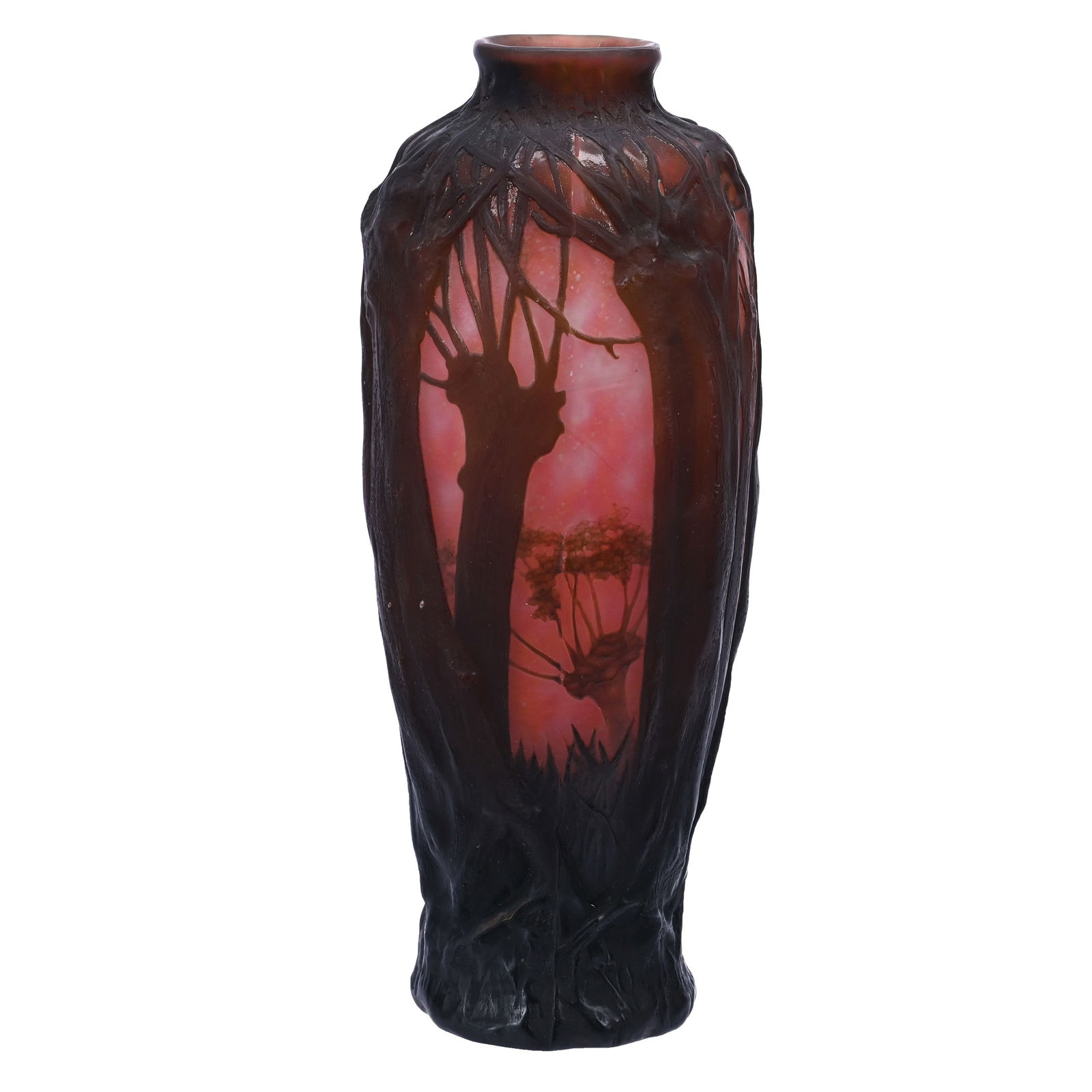 Vase Signed Daum Nancy Souffle/Relief French Cameo (1 of 4)