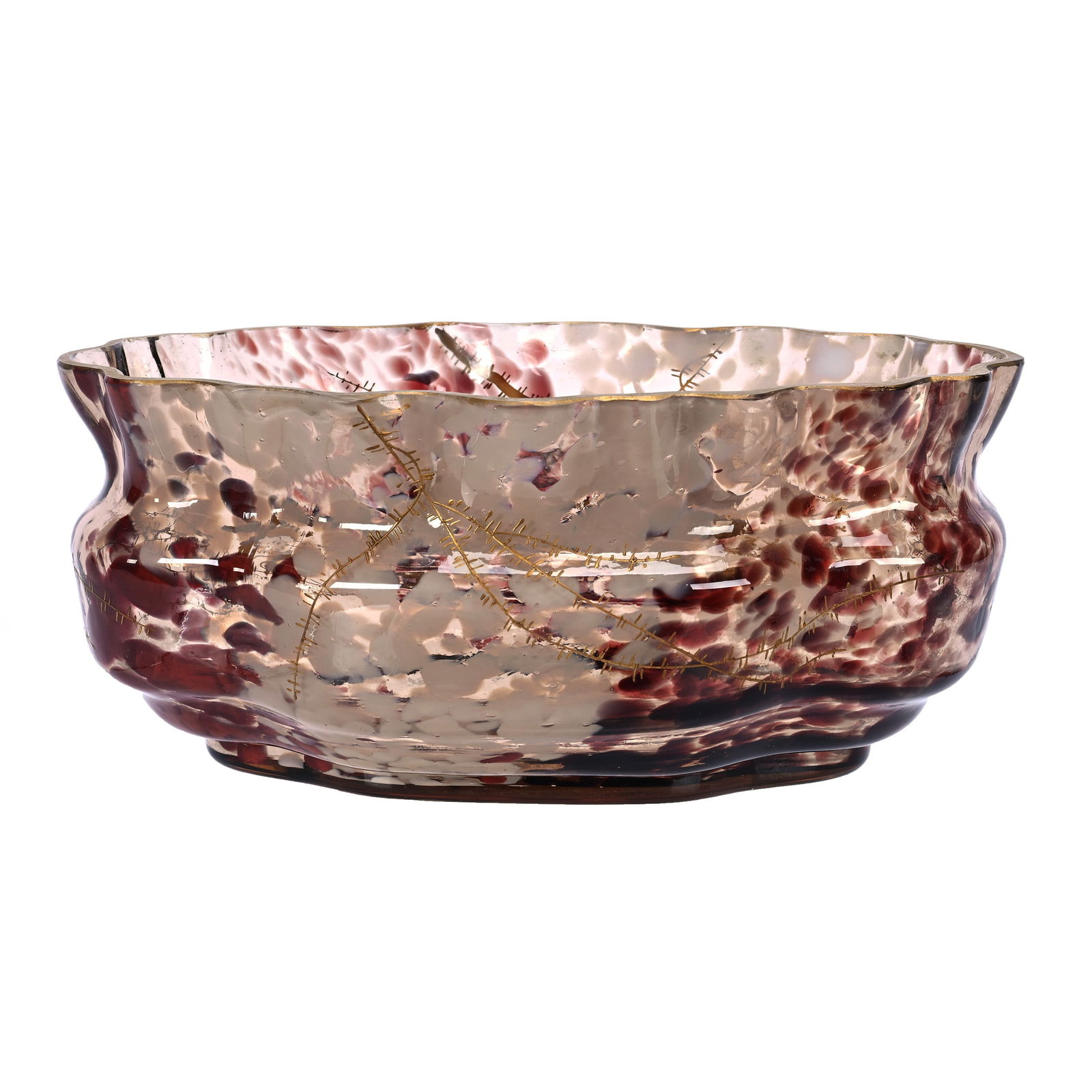 Oval Bowl Signed Daum Nancy French Art Glass (1 of 4)