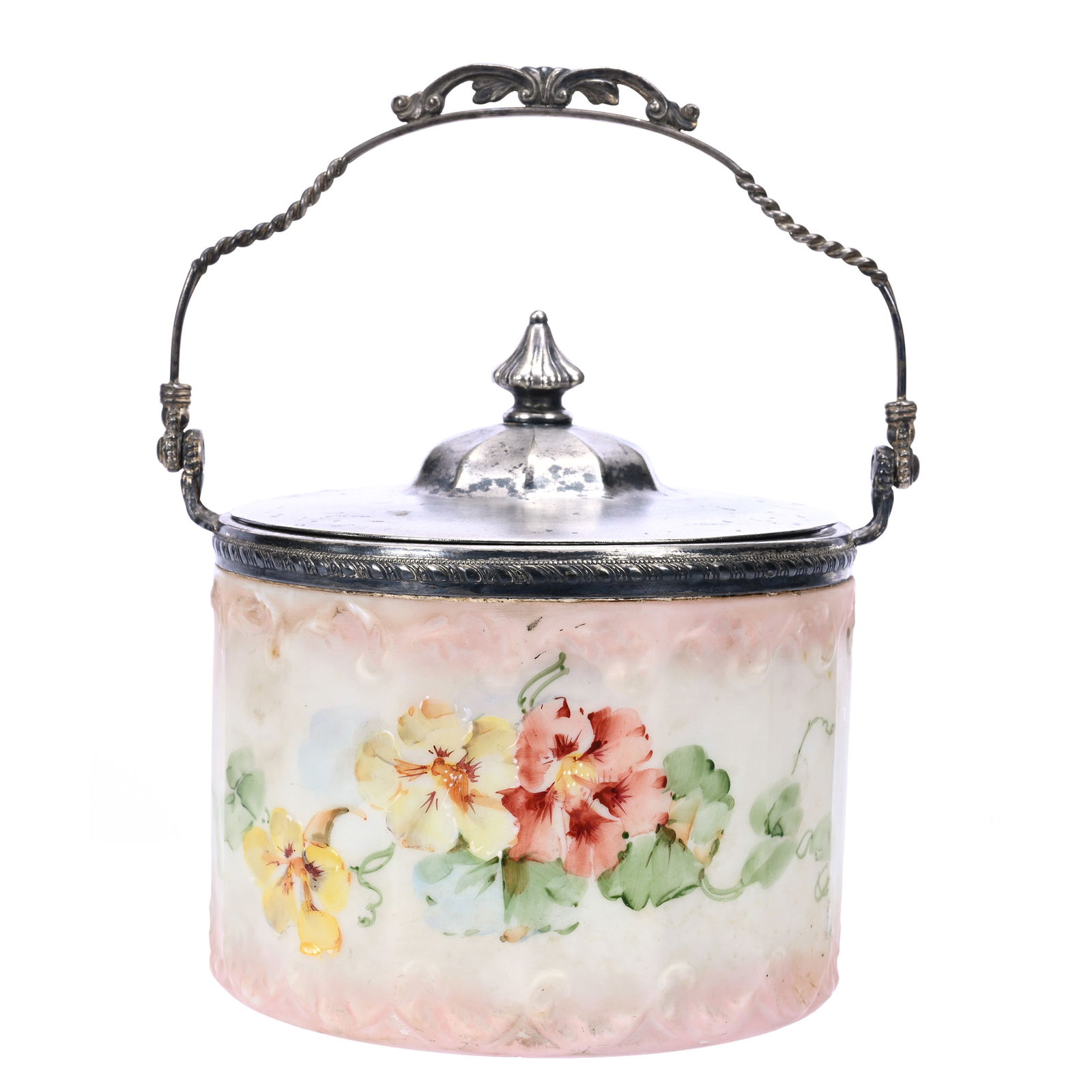 Biscuit Jar, Marked Pairpoint Opal Wear (1 of 4)