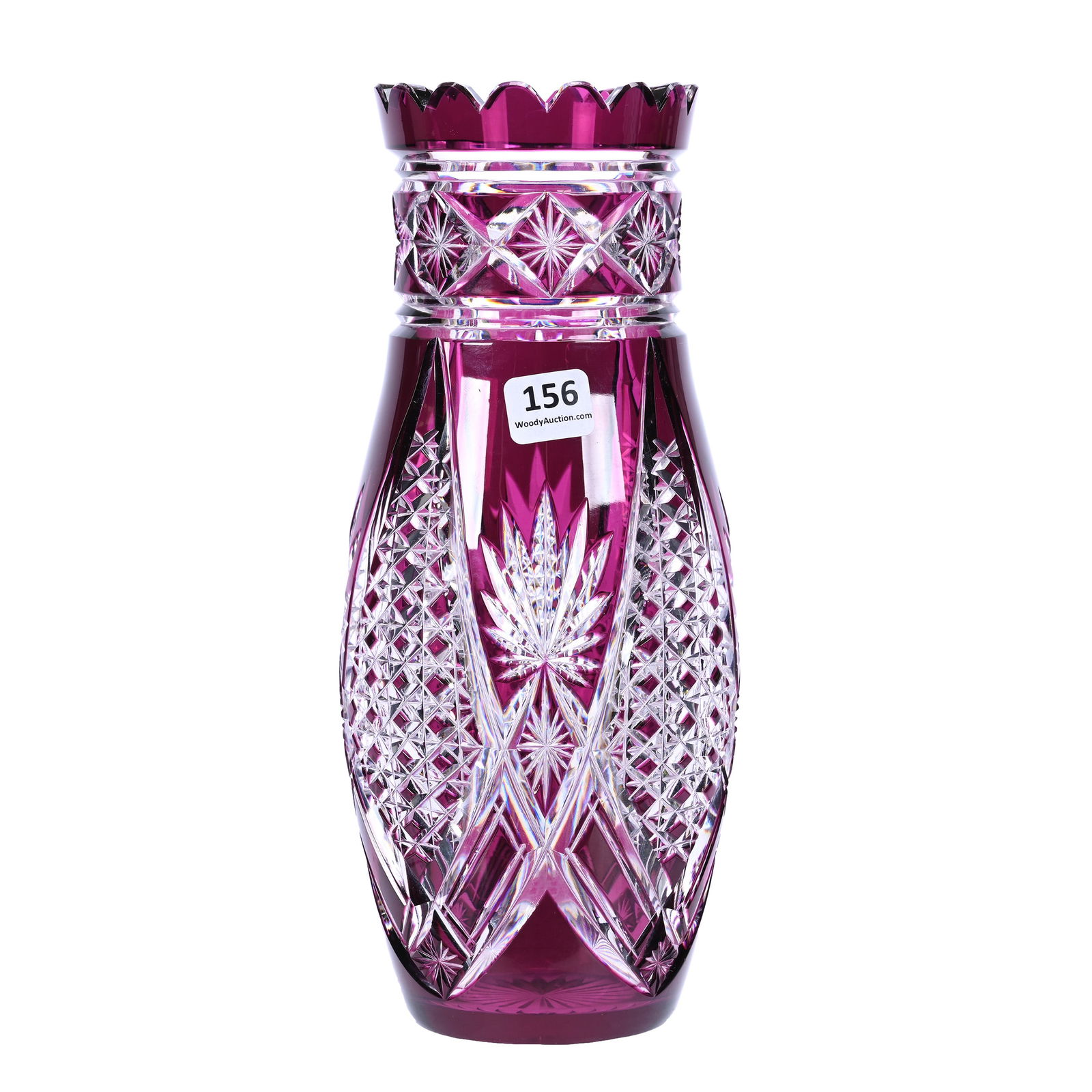 Vase, BPCG, Amethyst Cut To Clear (1 of 3)