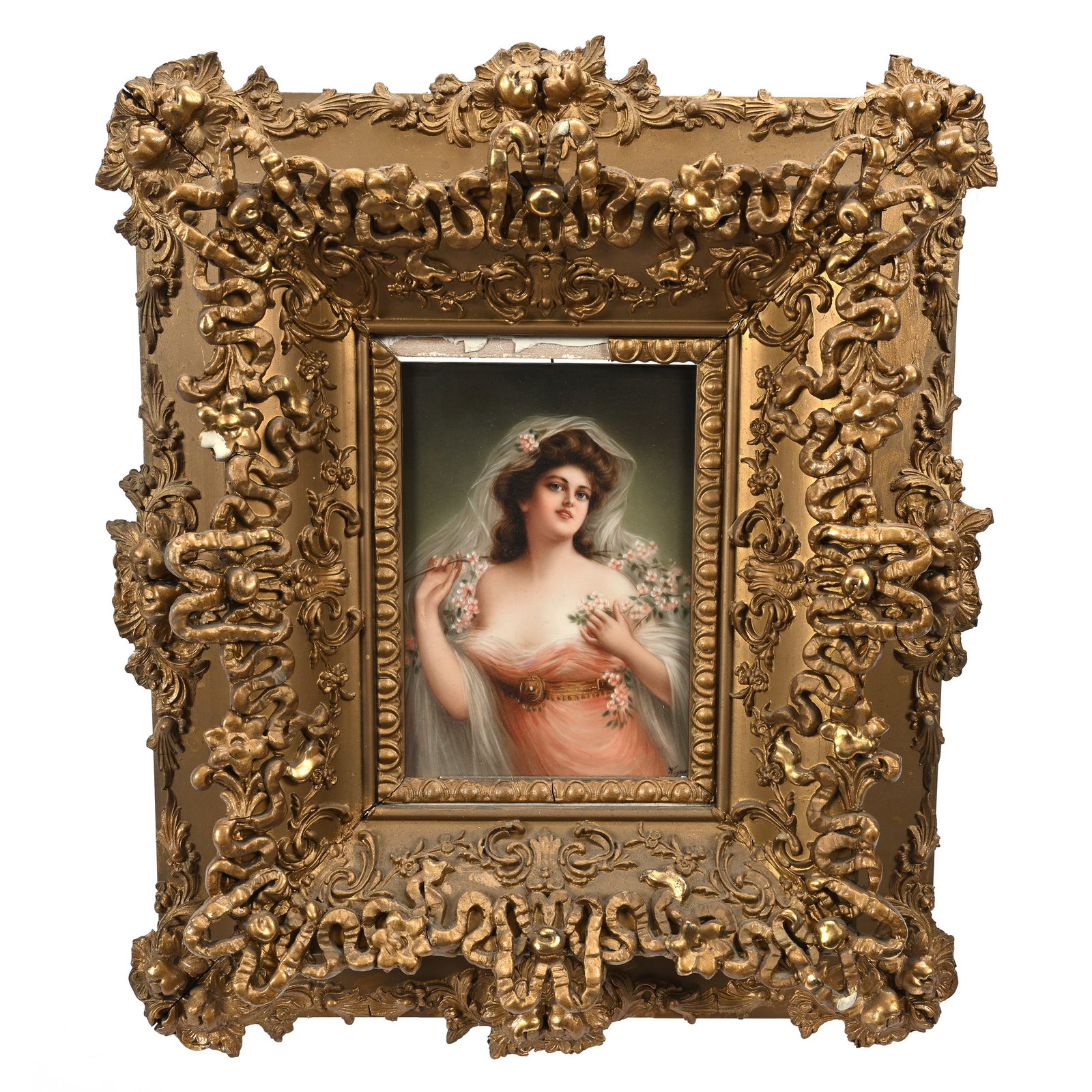 Porcelain Plaque, Unmarked KPM Quality (1 of 8)