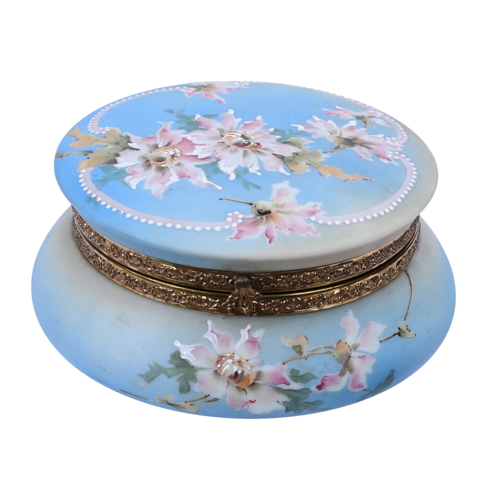 Dresser Box Marked Nakara Art Glass (1 of 4)