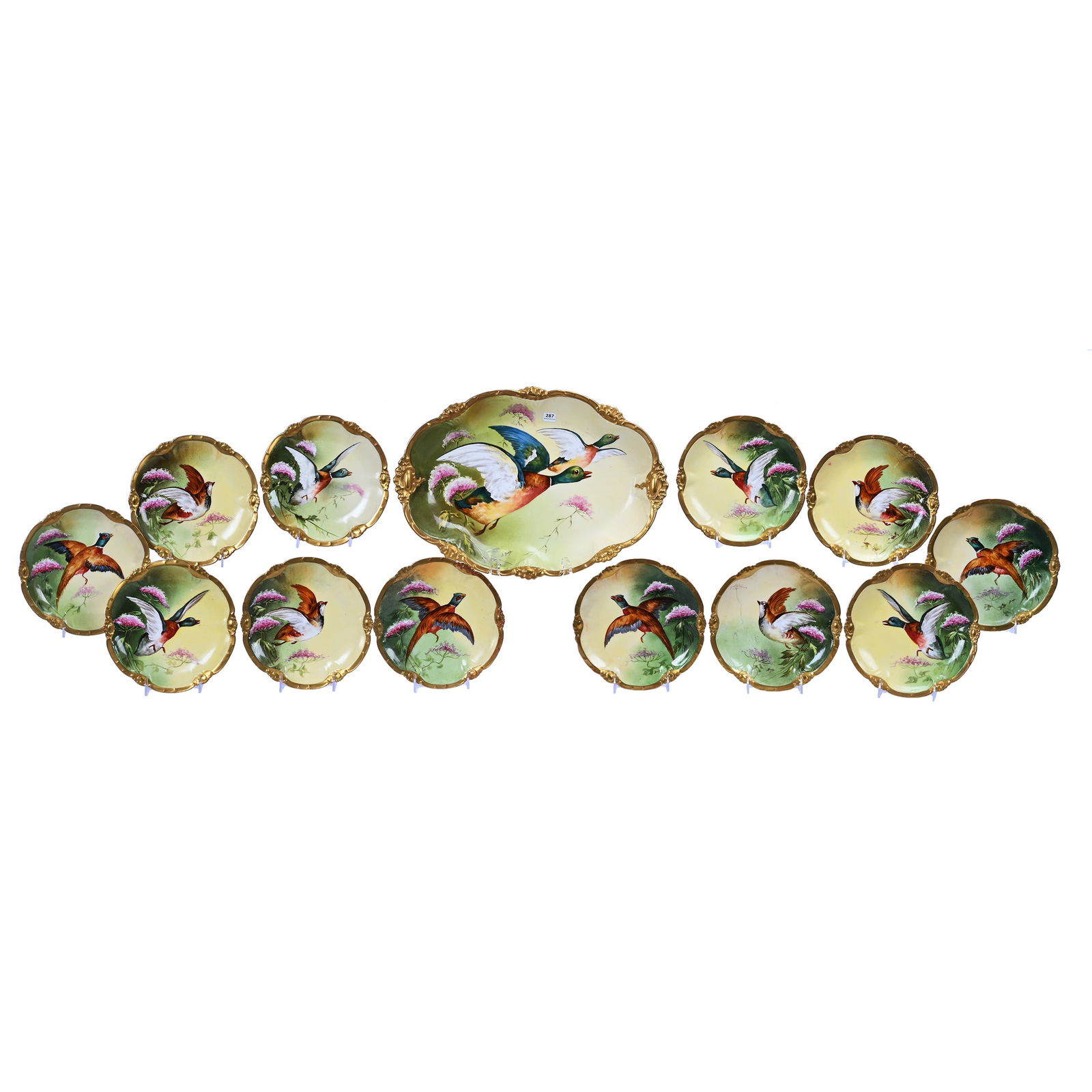 Game Set Marked Coronet Limoges, Thirteen Piece (1 of 3)