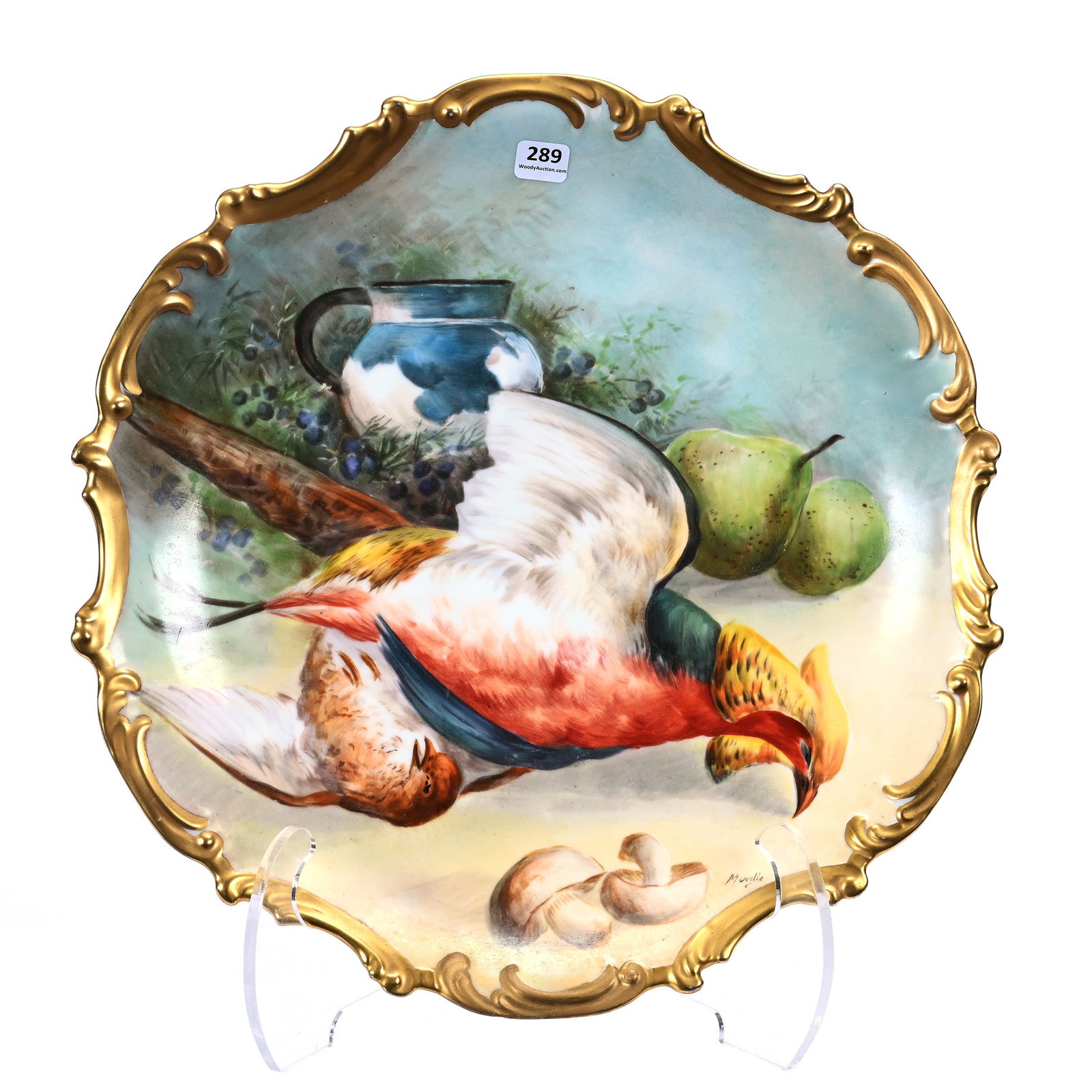 Charger Marked L.R. & L. Limoges Porcelain (1 of 4)