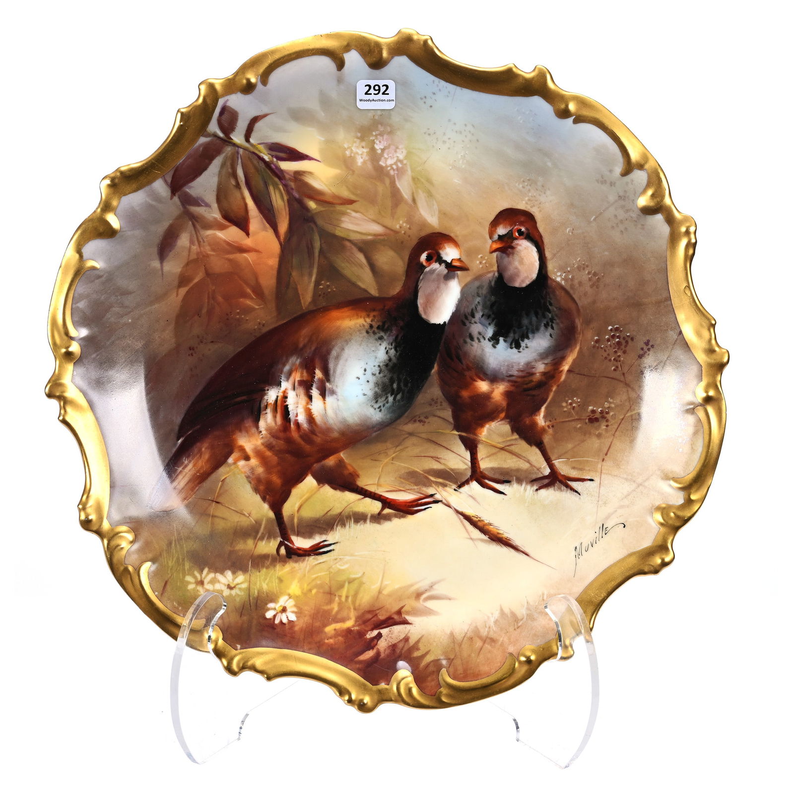 Charger Marked L.R. & L. Limoges Porcelain (1 of 3)