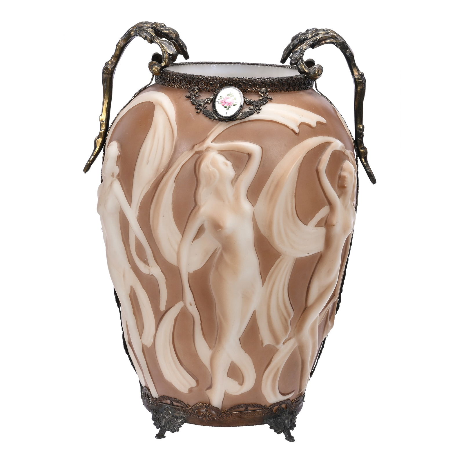 Vase, Unmarked Phoenix/Consolidated Art Glass (1 of 3)