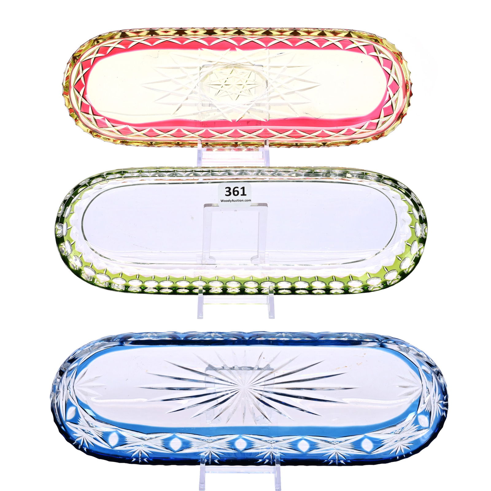 (3) Oval Pin Trays, BPCG, Color Cut To Clear (1 of 4)