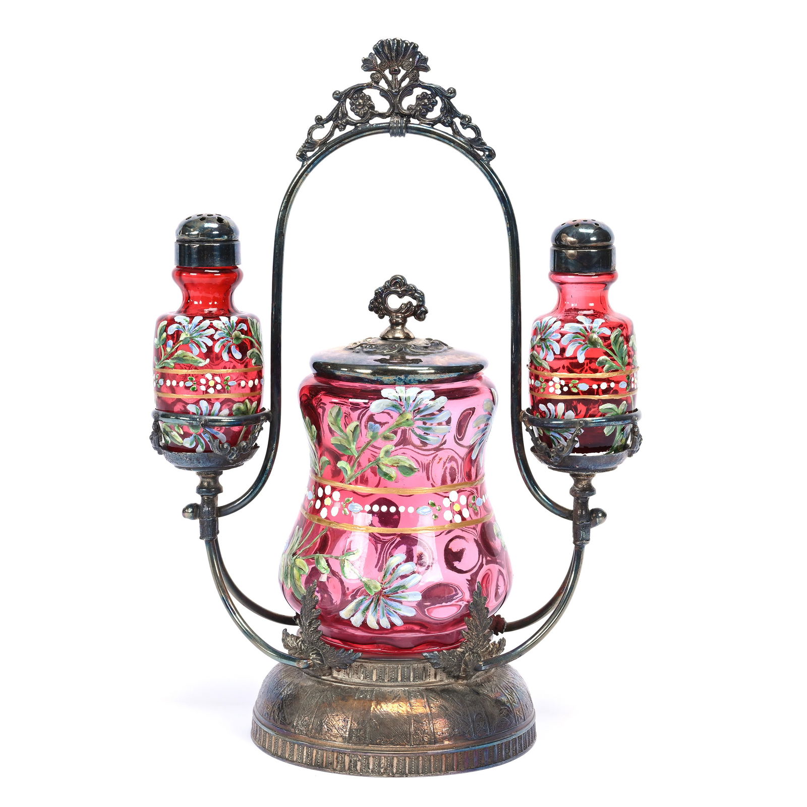 Victorian Shaker & Pickle Castor Set