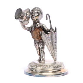 Victorian Black Memorabilia Toothpick Holder