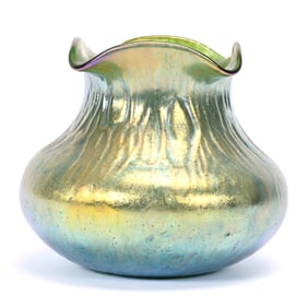 Vase, Unmarked Loetz Art Glass