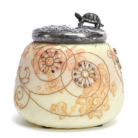 Sweetmeat Marked Crown Milano Art Glass