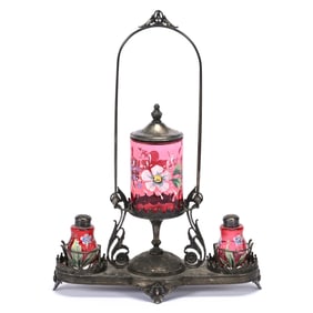 Victorian Shaker & Pickle Castor Set
