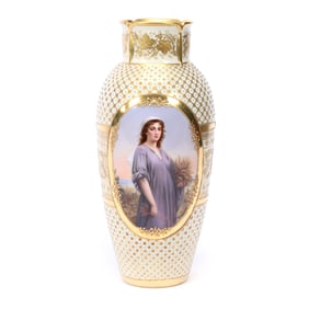 Vase Marked Royal Vienna Beehive